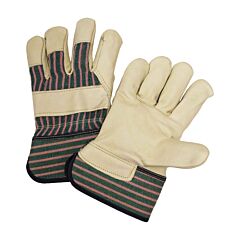 West Chester 5150/M Grain Leather Palm Gloves, Rubberized Safety Cuff, Size Medium