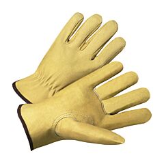 West Chester 994Kf/3Xl Pigskin Driver With Red Fleece Liner, Keystone Thumb, Size 3X-Large