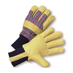 West Chester 1555/M Premium, Pig Skin Leather Palm Gloves, Knit Wrist, Positherm, Size Medium