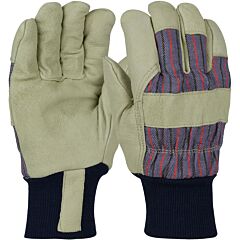 West Chester 1555/Xl Premium, Pig Skin Leather Palm Gloves, Knit Wrist, Positherm, Size X-Large