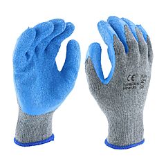 Pip 700Slce/Xl G-Tek Economy Light Weight Polyester Gloves With Latex Coated Crinkle Grip On Palm & Fingers, Dark Gray, Size X-Large