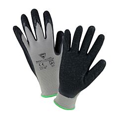 West Chester 713Slc/L Gray Nylon Shell, Black Latex Palm Coating, Size Large