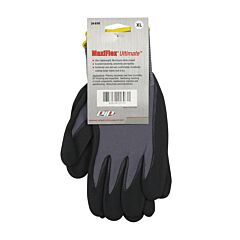 Maxiflex® Ultimate™ 34-874T/L Seamless Knit Nylon/Elastane Gloves, Nitrile Coated Microfoam Grip On Palm & Fingers, Hang Tagged, Size Large
