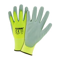 Pip Hvy713Suts/L Posigrip Hi-Vis Yellow, Gray Polyurethane Palm, Touch Screen, Size Large