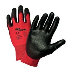 Pip 701Crpb/Xl G-Tek A1 Nylon Gloves With Polyurethane Coated Smooth Grip On Palm & Fingers, Red, Size X-Large
