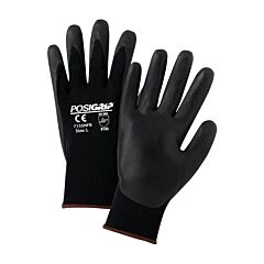 Pip 715Snfb/S Posigrip Gloves, Black Nylon Shell, Black Foam Nitrile Coated Palm, Size Small