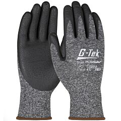 Pip 715Snflb/S G-Tek Posigrip Nylon Gloves With Nitrile Coated Foam Grip On Palm & Fingers, Salt & Pepper, Size Small