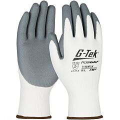 Pip 715Snflw/Xl Posigrip Gloves, White Nylon Shell, Gray Foam Nitrile Coated Palm, Size X-Large