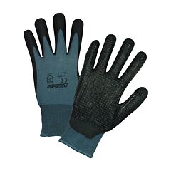 Pip 715Sbp/L Posigrip Gloves, Gray Nylon Shell, Bi- Polymer Palm Coating, Dotted Palm, Size Large