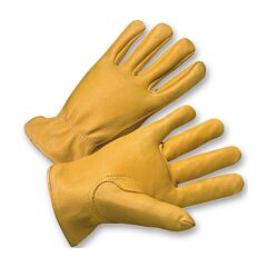 West Chester 9920K/L Premium Grain Deerskin Leather Driver Gloves, Size Large