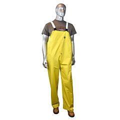 Radians Rb15-Nsyv-M Bib Overall With Snap Fly Front, 28Mm Pvc/Poly/Pvc, Self Extinguishing Pvc Se D6413 Tested, Fix-Lock Adjustable Suspenders Yellow, Size Medium