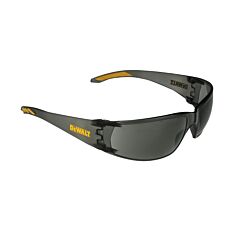 Dewalt Dpg103-2D Safety Glasses Frameless, Dual Mold Rubber Temple Inserts, Molded Nosepiece, Smoke Frame, Smoke Lens