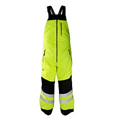 Kishigo In412 Premium Black Series Insulated Bib, Class E, Lime, Size 4X-Large