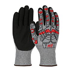 Pip 16-Mph430/Xl G-Tek Polykor Impact, 13G Salt & Pepper, W/L2 Tpr, Black Dd Nitrile Ms Grip, Cut Level A4, Size X-Large