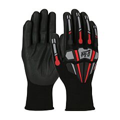 Pip 34-Mp150/Xxl G-Tek Impact, 15G Black Nylon Shell With Tpr, Black Nitrile Foam Grip, Size 2X-Large