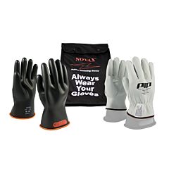 Novax 155-Sk-0/9-Kit Class 0 Electrical Safety Kit, Black, Size 9