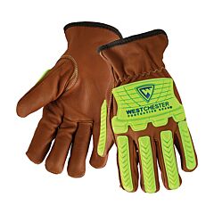 West Chester Ks993Koab/Xl Oil Armor Goat Driver'S Gloves, Cut Liner, Kevlar Sewn, Bumpers, Size X-Large