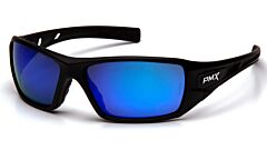 Pyramex Sb10465D Velar Safety Glasses, Black Frame/Ice Blue Mirror Lens