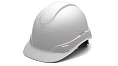 Pyramex Hp44116 Ridgeline Hard Hat 4 Point Ratchet Suspension, Matte White Graphite Pattern