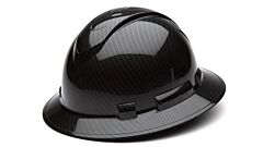 Pyramex Hp54117S Ridgeline Full Brim Hard Hat 4 Point Ratchet Suspension, Shiny Black Graphite Pattern