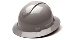 Pyramex Hp54112 Ridgeline Full Brim Hard Hat 4 Point Ratchet Suspension, Gray