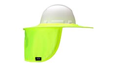 Pyramex Hpshadec30 Collapsible Hard Hat Shade, Hi Vis Lime, 1/Each