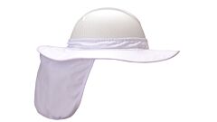 Pyramex Hpshade10 Hard Hat Shade With Brim, White, 1/Each