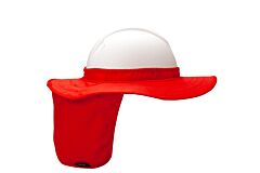 Pyramex Hpshade40 Hard Hat Shade With Brim, Orange, 1/Each