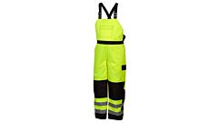 Pyramex Rwb4610X2 Rwb46 Series, H-Vis Winter Bib Pants In Lime, Size 2X-Large, 1/Each