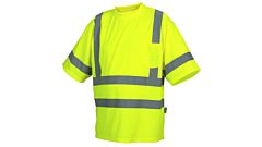 Pyramex Rts3410L Rts34 Series, Type R, Class 3 Lime T-Shirt With Heat Sealed Tape, Size Large, 1/Each