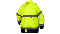 Pyramex Rrwj3110X3 Premium Hi-Vis Rainwear Jacket, Lime, Size 3X-Large, 1/Each