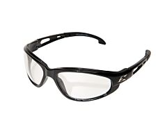 Edge Sw111 Dakura Safety Glasses, Black Frame With Clear Lens