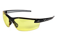 Edge Dz112Vs-G2 Zorge G2 Safety Glasses, Black Frame With Yellow Vapor Shield Lens
