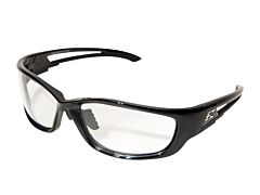 Edge Sk-Xl111Vs Kazbek Xl Safety Glasses, Black Frame With Clear Vapor Shield Lens