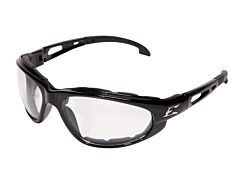 Edge Gsw111Vs Dakura Safety Glasses, Black Frame With Gasket With Clear Vapor Shield Lens
