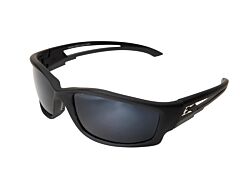 Edge Tsk21-G15-7 Kazbek Safety Glasses, Black Frame With Polarized G-15 Silver Mirror Lens