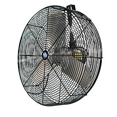 Schaefer F5-24 24" F5 Livestock Circulation Fan, Osha Guards, Black, Wired With Switch Cord
