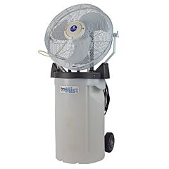 Schaefer Pvm18C Portable Misting Fan With Tank, Wheels, Handle And White 18" 3-Speed Fan