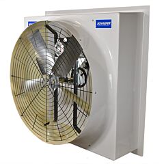 Schaefer Ffm365G12 36" Fiberglass Belt Drive Exhaust Fan, 5-Wing Galvanized Blade, 1/2 Hp