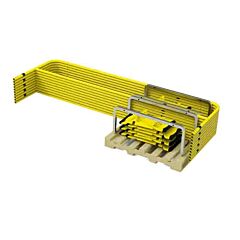 Tie Down 70762 Stack Pallet Kit - Complete With 11 Yellow 10 Ft. Guardrails & 12 Socket Bases