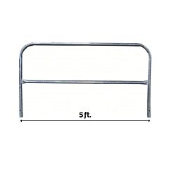 Tie Down 70766 Universal Rooftop Safety Guardrail, Galvanized, 5' Long