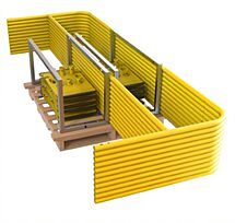 Tie Down 70782 Stack Pallet Kit - 11 Yellow 7.5 Ft. Guardrails & 12 Socket Bases