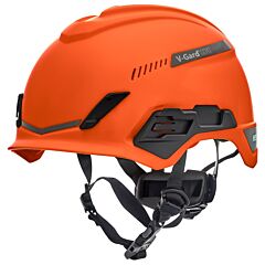 Msa 10194789 V-Gard H1 Safety Helmet, Trivent, Orange, Fas-Trac Iii Pivot, Ansi, En12492