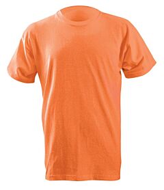 Occunomix Lux-300-075X Cotton Short Sleeve T-Shirt, No Pocket, Orange, Size 5X-Large