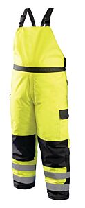 Occunomix Lux-Wbib-Ym High Visibility Winter Bib Pants, Class E, Yellow, Size Medium