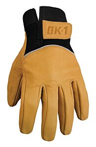 Occunomix Ok-990X-2Xl Anti Vibration Pre-Curved Gloves, Leather, Size 2X-Large