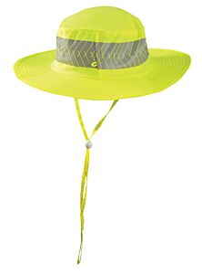 Occunomix Td600-Hvy-M Cooling Ranger Cap W/Sunglass Holder, Hi-Viz Yellow, Size Medium