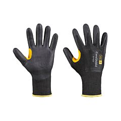 Honeywell 22-7513B/8M Coreshield A2/B Coated Cut Resistant Gloves, 8/M, Hppe Black Liner, Nitrile Micro-Foam Black Coating, 13 Ga