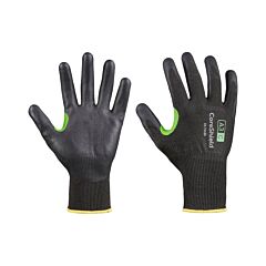 Honeywell 23-7518B/11Xxl Coreshield Cut Resistant Gloves, 18 Gauge Hppe/Basalt Black Liner, Black Nitrile Coating, Cut A3/C, 2X-Large
