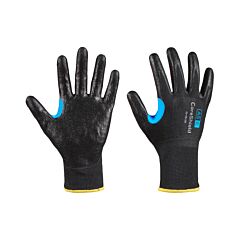 Honeywell 25-0913B/7S Coreshield A5/E Coated Cut Resistant Gloves, 7/S, Hppe/Ss, Smooth Nitrile, 13 Ga, Black